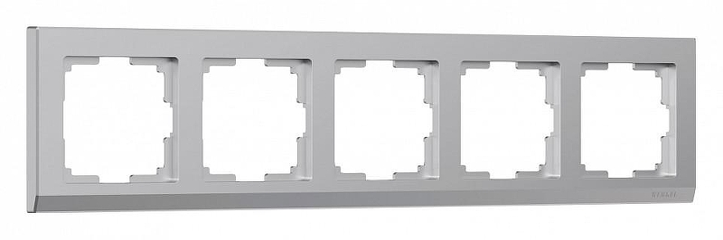 Рамка на 5 постов Werkel Stark (серебряный) W0051806 