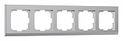 Рамка на 5 постов Werkel Stark (серебряный) W0051806 цвет Серебро