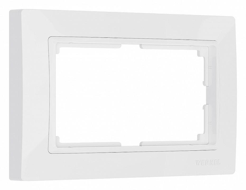 Рамка для двойной розетки Werkel Snabb basic (белый) W0082001 