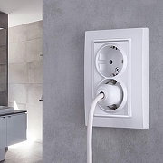 Рамка для двойной розетки Werkel Snabb basic (белый) W0082001 цвет Белый-1