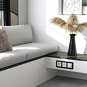 Рамка на 3 поста Werkel Senso (черный, стекло soft-touch) W0033108 цвет Черный-2