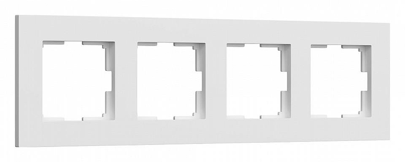 Рамка на 4 поста Werkel Slab (белый софт) W0042961 