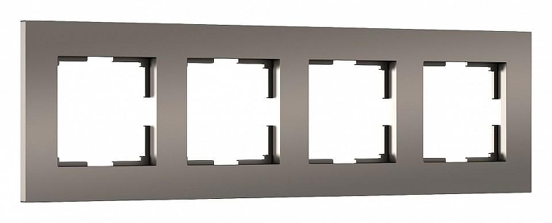 Рамка на 4 поста Werkel Slab (бронза софт) W0042963 