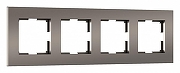 Рамка на 4 поста Werkel Slab (бронза софт) W0042963 цвет Бронза