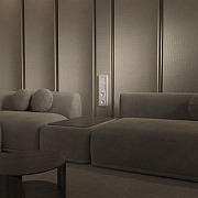 Рамка на 4 поста Werkel Split (айвори/белый, soft-touch) W0043066 цвет Желтый-2