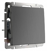 Выключатель одноклавишный без рамки Werkel графит рифленый W1110004 цвет Графит