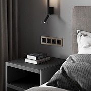 Рамка на 4 поста Werkel Senso (шампань, стекло soft-touch) W0043111 цвет Бежевый-2