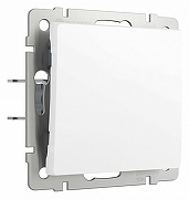 Выключатель одноклавишный без рамки Werkel белый матовый W1110061 цвет Белый