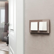 Выключатель одноклавишный без рамки Werkel белый матовый W1110061 цвет Белый-4