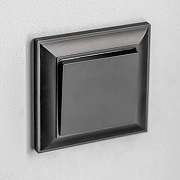 Выключатель одноклавишный без рамки Werkel черный матовый W1110008 цвет Черный-2