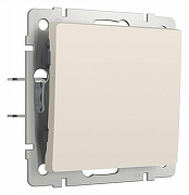Выключатель одноклавишный без рамки Werkel айвори матовый W1110062 цвет Желтый