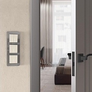 Выключатель одноклавишный с подсветкой без рамки Werkel айвори матовый W1110162 цвет Желтый-2