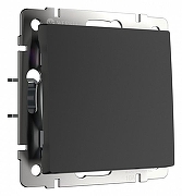 Выключатель проходной одноклавишный без рамки Werkel черный матовый W1112008 цвет Черный