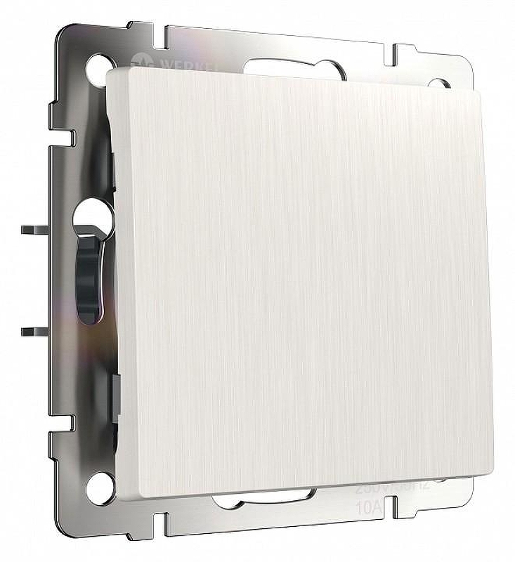 Выключатель проходной одноклавишный без рамки Werkel перламутровый рифленый W1112013 