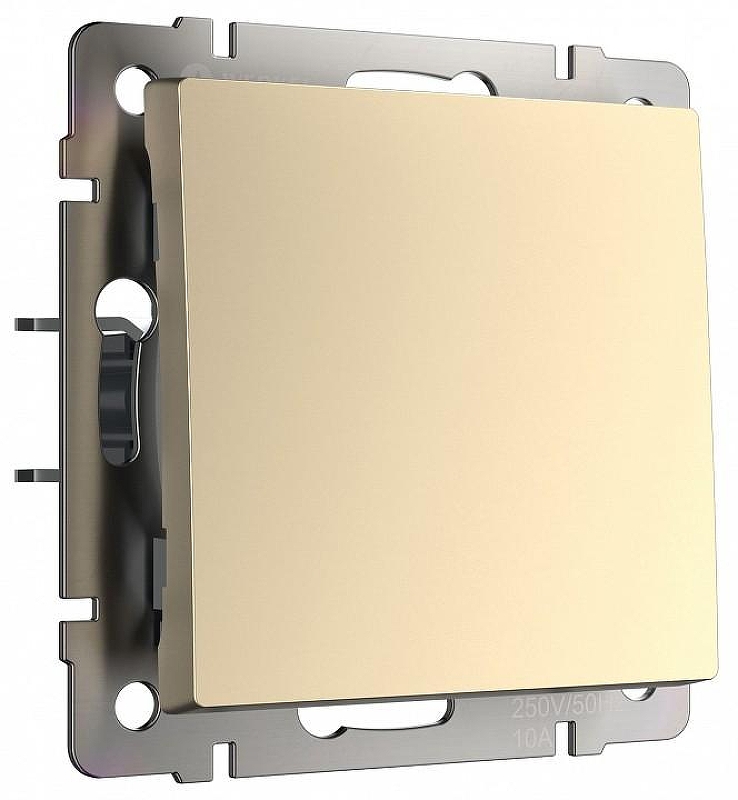 Выключатель проходной одноклавишный без рамки Werkel шампань W1112011 