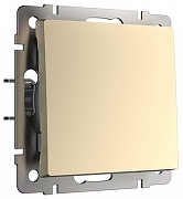 Выключатель проходной одноклавишный без рамки Werkel шампань W1112011 цвет Бежевый