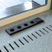 Выключатель проходной одноклавишный с подсветкой без рамки Werkel черный матовый W1112108 цвет Черный-7