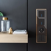 Выключатель проходной одноклавишный с подсветкой без рамки Werkel черный матовый W1112108 цвет Черный-9