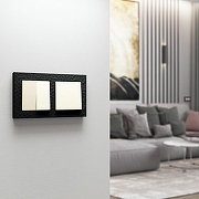 Выключатель проходной одноклавишный Werkel айвори матовый W1112062 цвет Желтый-2