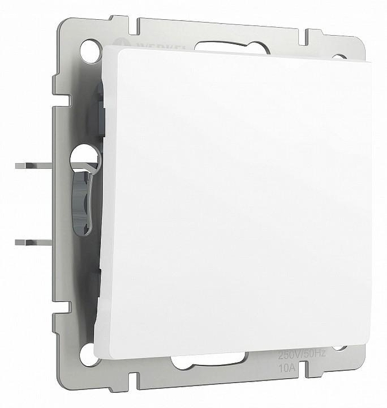 Выключатель проходной одноклавишный Werkel белый матовый W1112061 