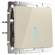 Выключатель одноклавишный с подсветкой без рамки Werkel слоновая кость W1112103 цвет Слоновая кость