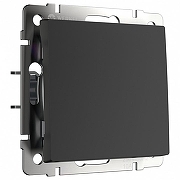 Выключатель перекрестный одноклавишный без рамки Werkel черный матовый W1113008 цвет Черный