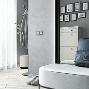 Выключатель двухклавишный без рамки Werkel айвори матовый W1120062 цвет Желтый-3