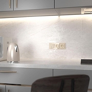 Выключатель проходной двухклавишный с подсветкой без рамки Werkel айвори акрил W1122143 цвет Желтый-2