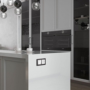 Выключатель двухклавишный без рамки Werkel белый W1123001 цвет Белый-3