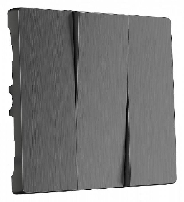 Клавиши для выключателя трехклавишного Werkel графит рифленый W1139004 