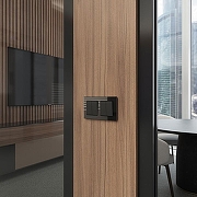 Выключатель двухклавишный без рамки Werkel черный W1123006 цвет Черный-3