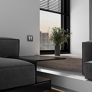 Выключатель трехклавишный без рамки Werkel серебряный матовый W1130065 цвет Серебро-1