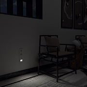 Заглушка для поста с подсветкой, без рамки Werkel белый W1154101 цвет Белый-3