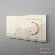 Терморегулятор электромеханический для теплого пола Werkel слоновая кость W1151103 цвет Слоновая кость-2