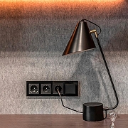 Розетка с заземлением и со шторками, без рамки Werkel черный матовый W1171108 цвет Черный-9