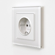 Розетка с заземлением, без рамки Werkel белый матовый W1171061 цвет Белый-1