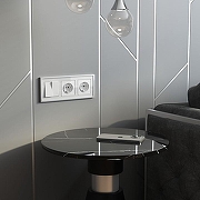 Розетка с заземлением и со шторками, без рамки Werkel белый акрил W1171141 цвет Белый-1