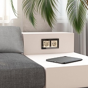 Розетка с заземлением и со шторками, без рамки Werkel айвори акрил W1171143 цвет Желтый-1