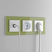 Розетка с заземлением, без рамки Werkel белый W1171301 цвет Белый-9