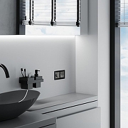 Розетка влагозащищенная с заземлением и со шторками, без рамки с крышкой Werkel графит акрил W1171244 цвет Графит-1