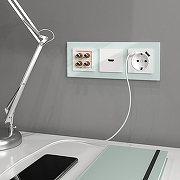 Розетка с заземлением и со шторками и 2хUSB, без рамки Werkel белый W1171501 цвет Белый-8