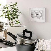 Розетка двойная с заземлением, без рамки Werkel белый W1172001 цвет Белый-5