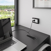 Розетка двойная влагозащищенная с заземлением и со шторками с крышкой Werkel белый W1172201 цвет Белый-3