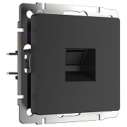 Розетка Ethernet RJ-45 без рамки Werkel черный матовый W1181008 цвет Черный