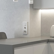 Накладка для розетки с заземлением и 2хUSB Werkel белый акрил W1179541 цвет Белый-2