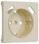Накладка для розетки с заземлением и 2хUSB Werkel айвори акрил W1179543 цвет Желтый