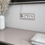 ТВ-розетка и розетка Ethernet RJ-45 без рамки Werkel белые W1181301 цвет Белый-2