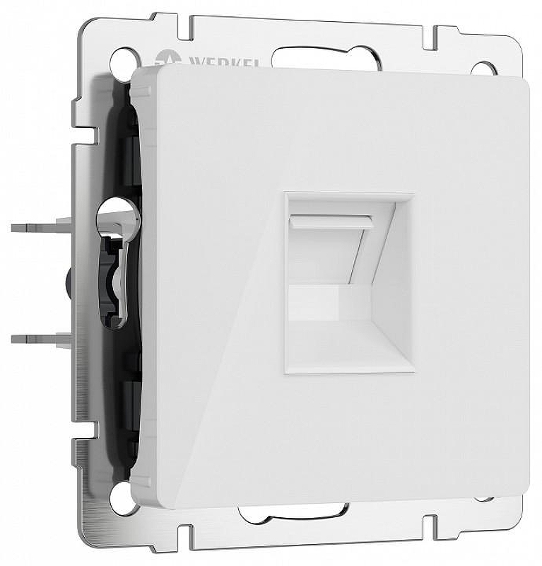 Розетка Ethernet RJ-45 без рамки Werkel белый акрил W1181041 