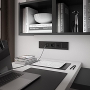 Розетка телефонная RJ-11 без рамки Werkel черный матовый W1182008 цвет Черный-1