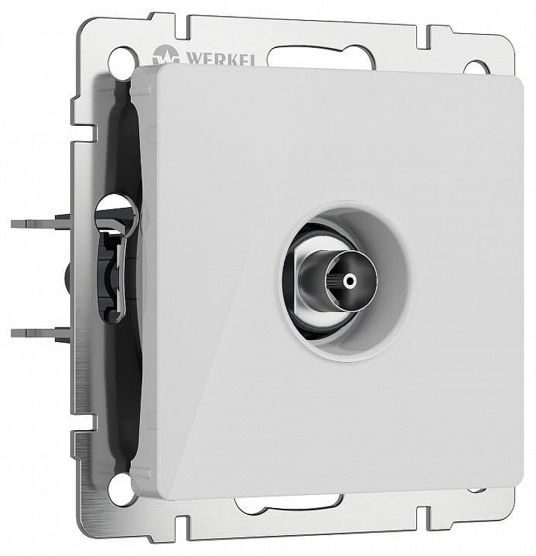 ТВ-розетка без рамки Werkel белый акрил W1183041 